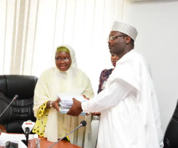 Photo: Acting INEC Chairman, Zakari Hands Over To New Chairman, Prof. Yakubu